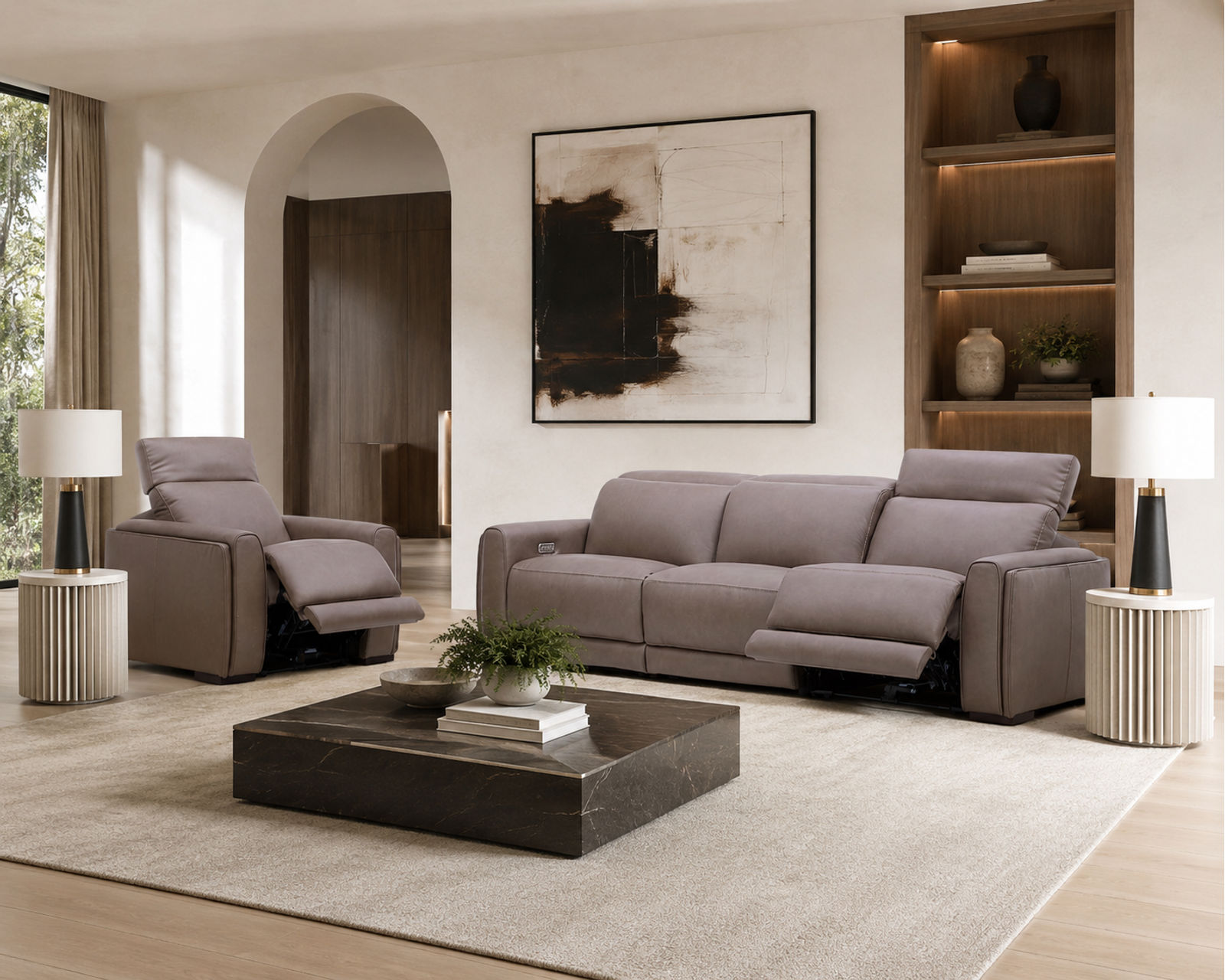 Sola 1646 Power Reclining Sofa (wide seats) 86" or 120" - in stock - Built Better. Sitting Smarter.