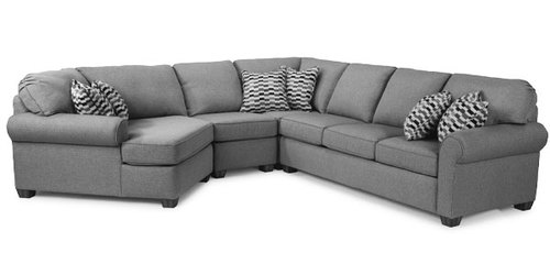 Layout F: Four Piece Sectional. 62" x 126" x 122"