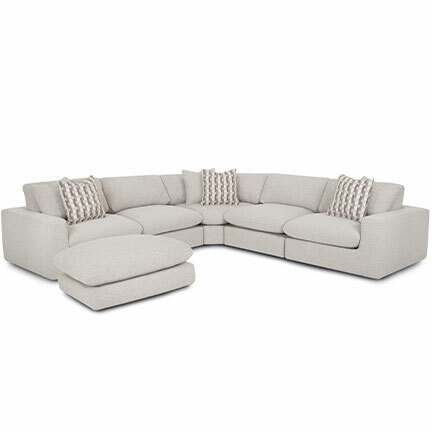 Layout B: Six Piece Sectional 117" x 117"