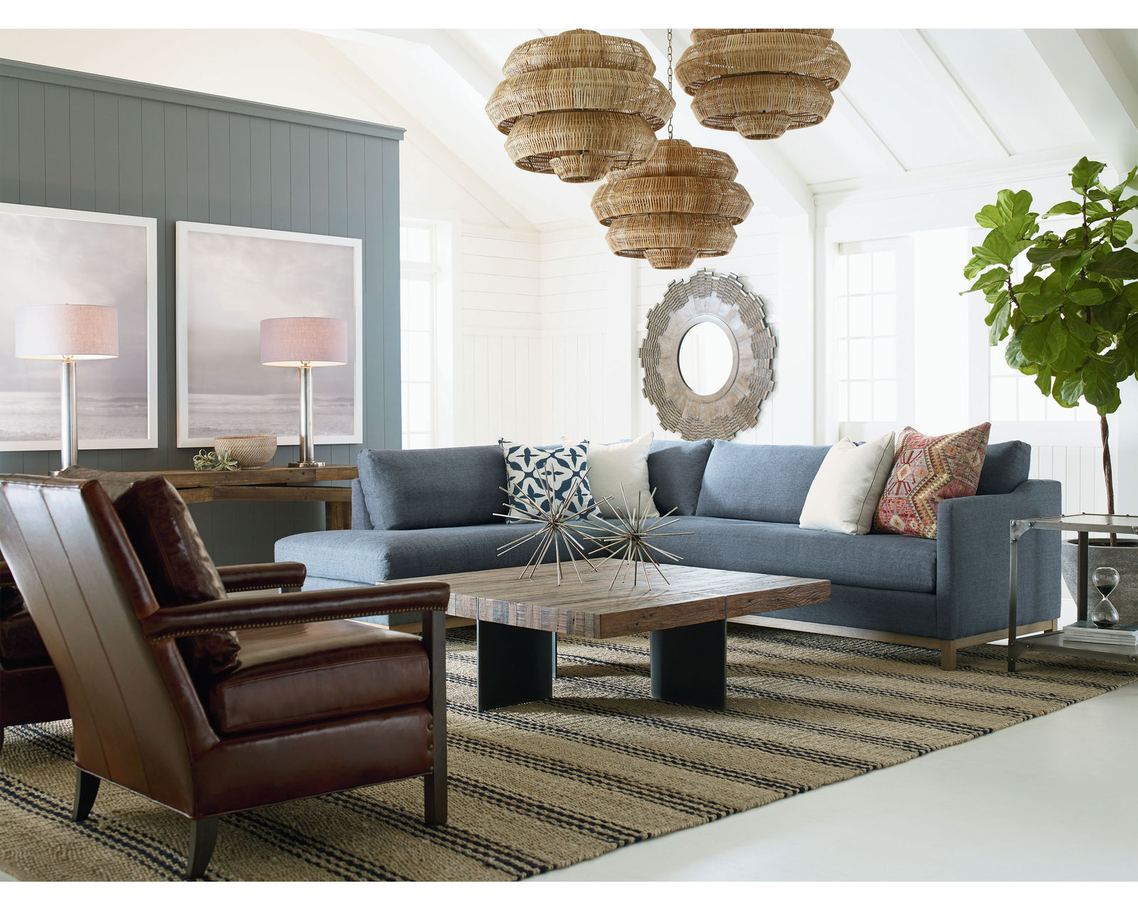 Ryan Stationary Sectional (+75 fabrics) - Sectional Layout A