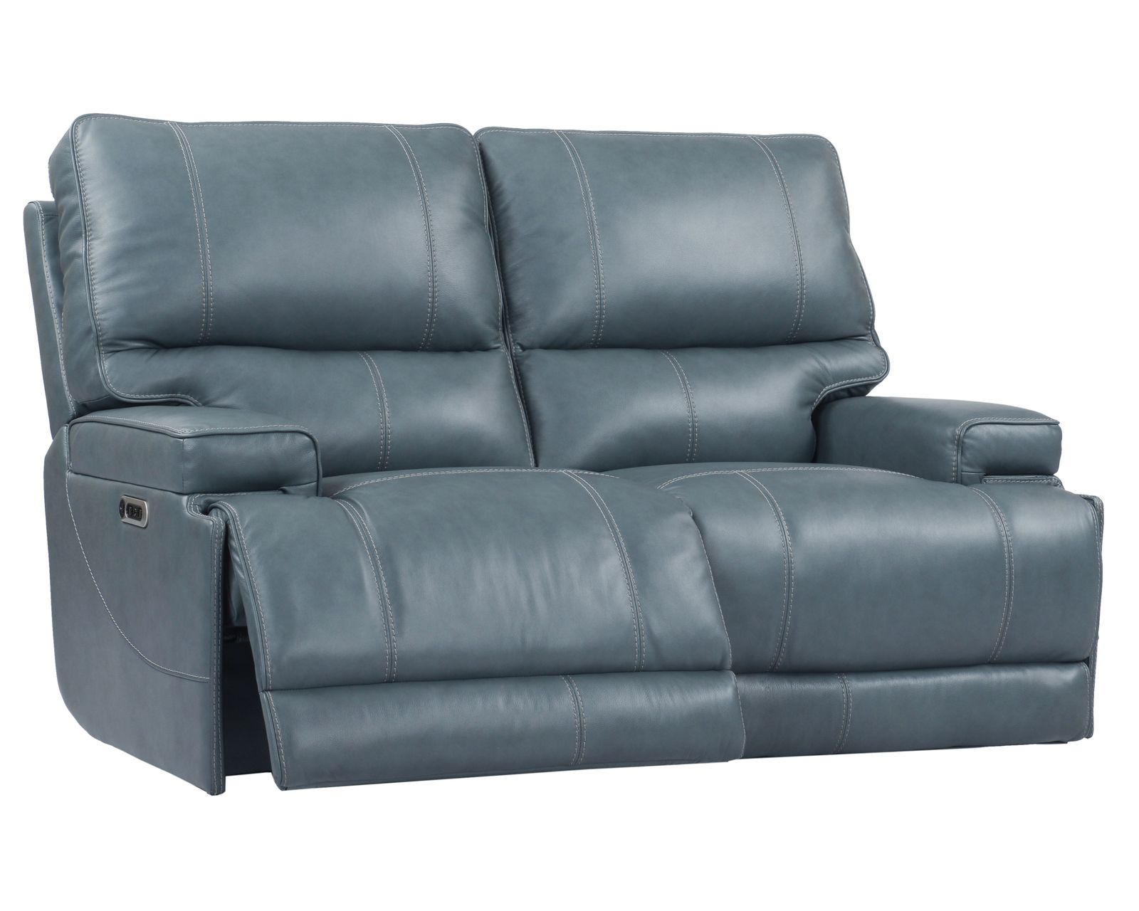 Whitman FreeMotion Cordless Power Headrest Power Recliner (Battery Operated) Azure (In stock - Fast shipping) - Whitman Cordless Power Headrest Power Reclining Loveseat
