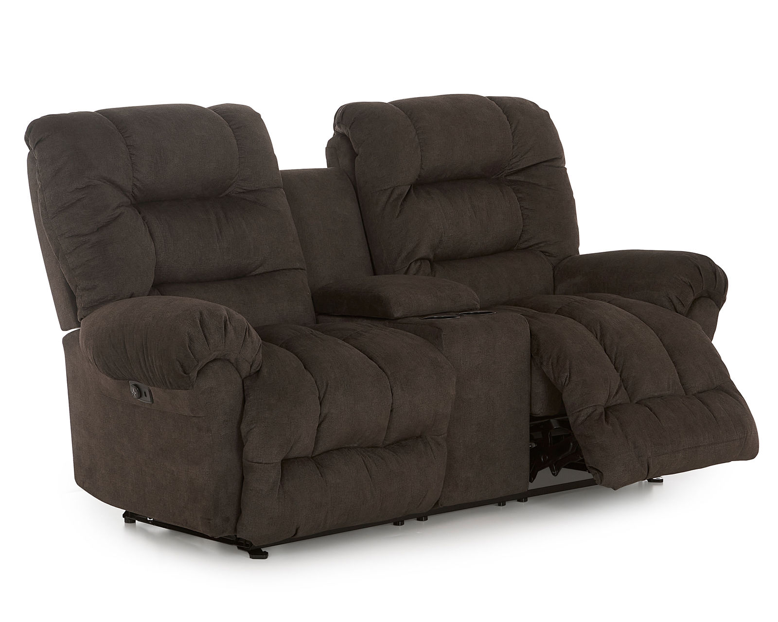 Seger Double Reclining Sofa (+100 fabrics) 92" - Seger Console Reclining Loveseat - Rocking Reclining Console Loveseat Available