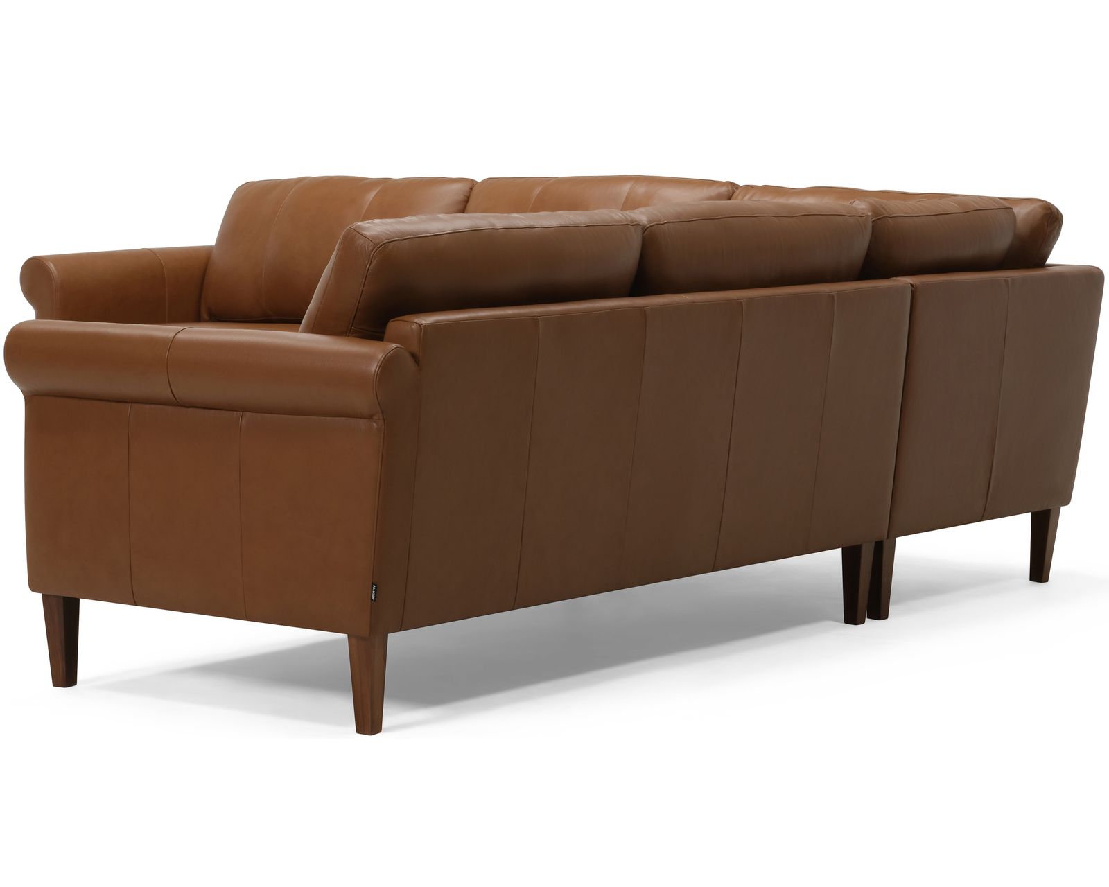 Soren 77170 Rolled Arm Sectional (+100 leathers) - Layout A: Two Piece Sectional 105" x 104" 