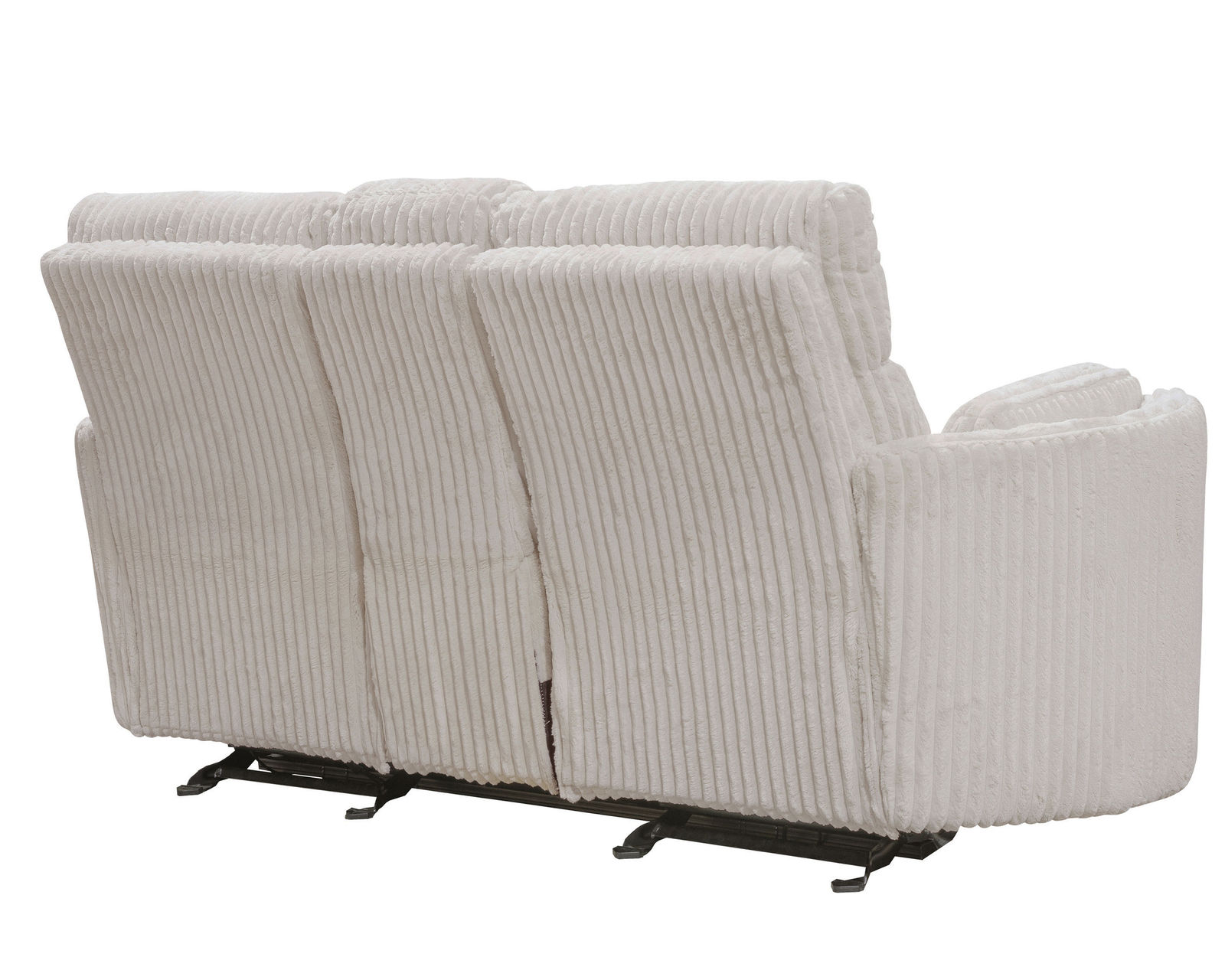 Radius 88" Power Gliding Reclining Sofa Ivory (In stock - Fast shipping) - Radius Ivory Power Reclining Glider Console Loveseat