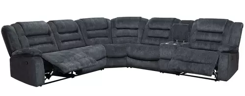 Layout B: Six Piece Reclining Sectional 110" x 123" (3 Recliners)
