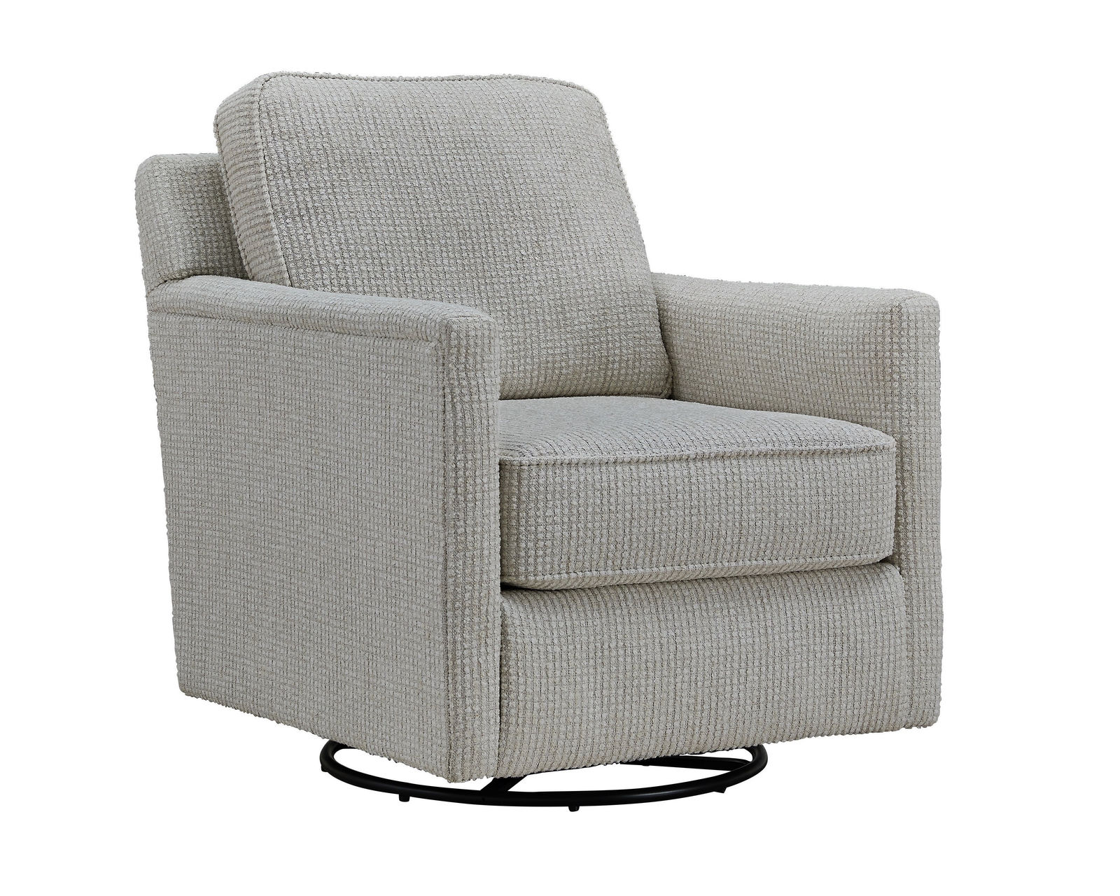 Hogan Cotton Five Piece Sectional 7004 (includes pillows) performance fabric - 103" x 101.5 - Poof Cotton Swivel Glider - performance fabric
