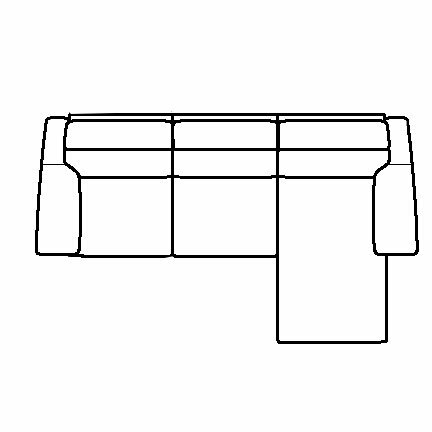 Layout B: Three Piece Sectional 68" x 108"