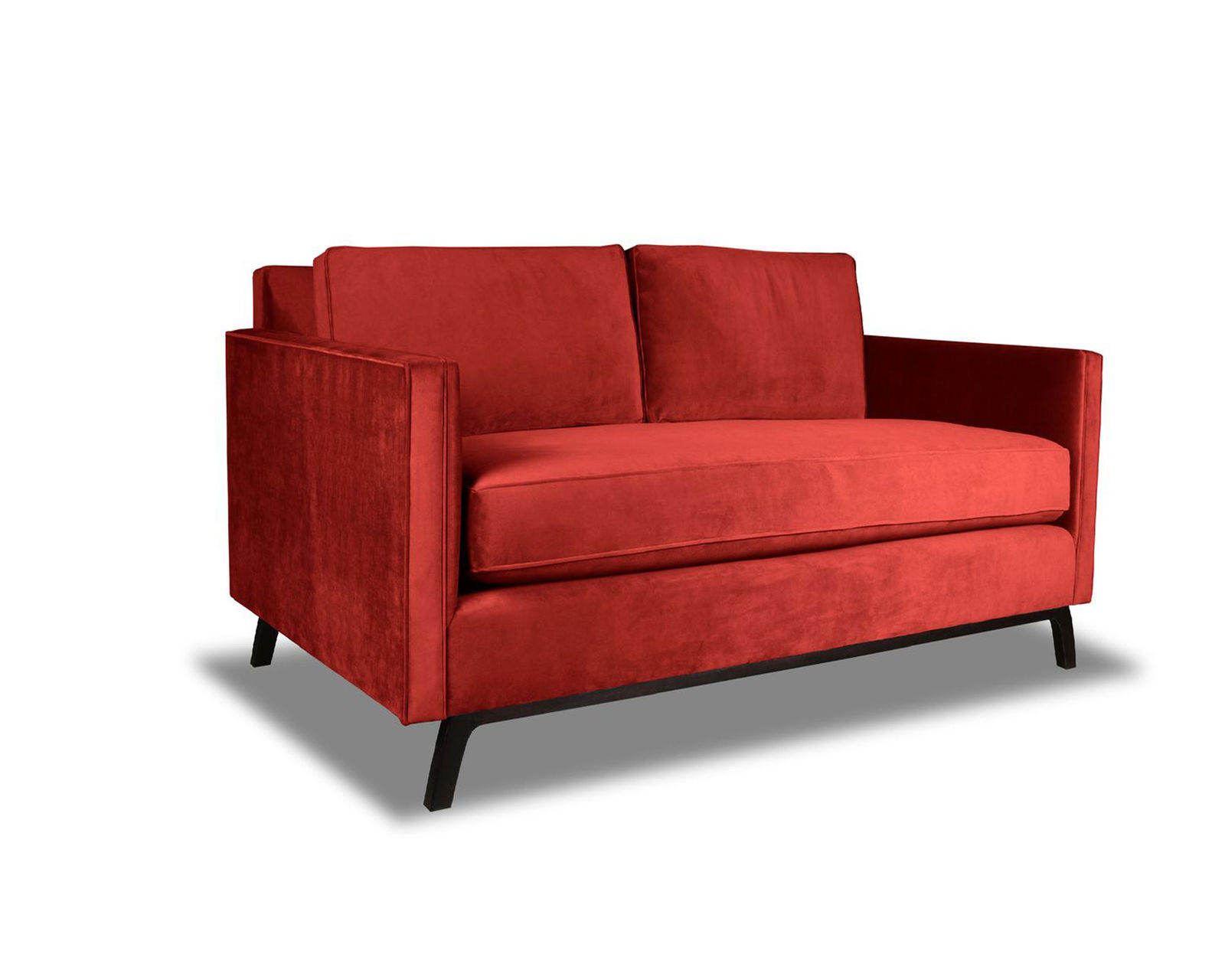 Chantel 60" - 72" - 84" Sofa in Red - Chantel Sofa 60" Red