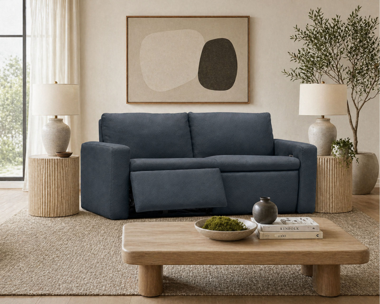 Blanche Reclining or Stationary Sofa — Available in Wide Cushions, 140+ Leather Options, and 79"or 112" Widths - Endless Custom Options. One Perfect Fit.
