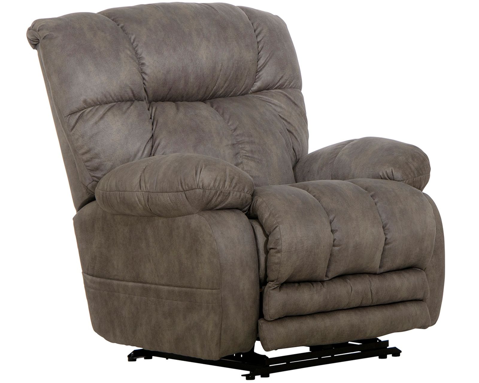 Dawkins Big Man's Lay Flat Power Recliner with Extended Ottoman Big and Tall Comfort (RATED 400 LBS.) 2 colors - 400 lb Capacity Recliner