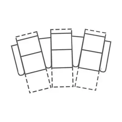 Layout A: Five Piece Home Theater Sectional 116" Wide