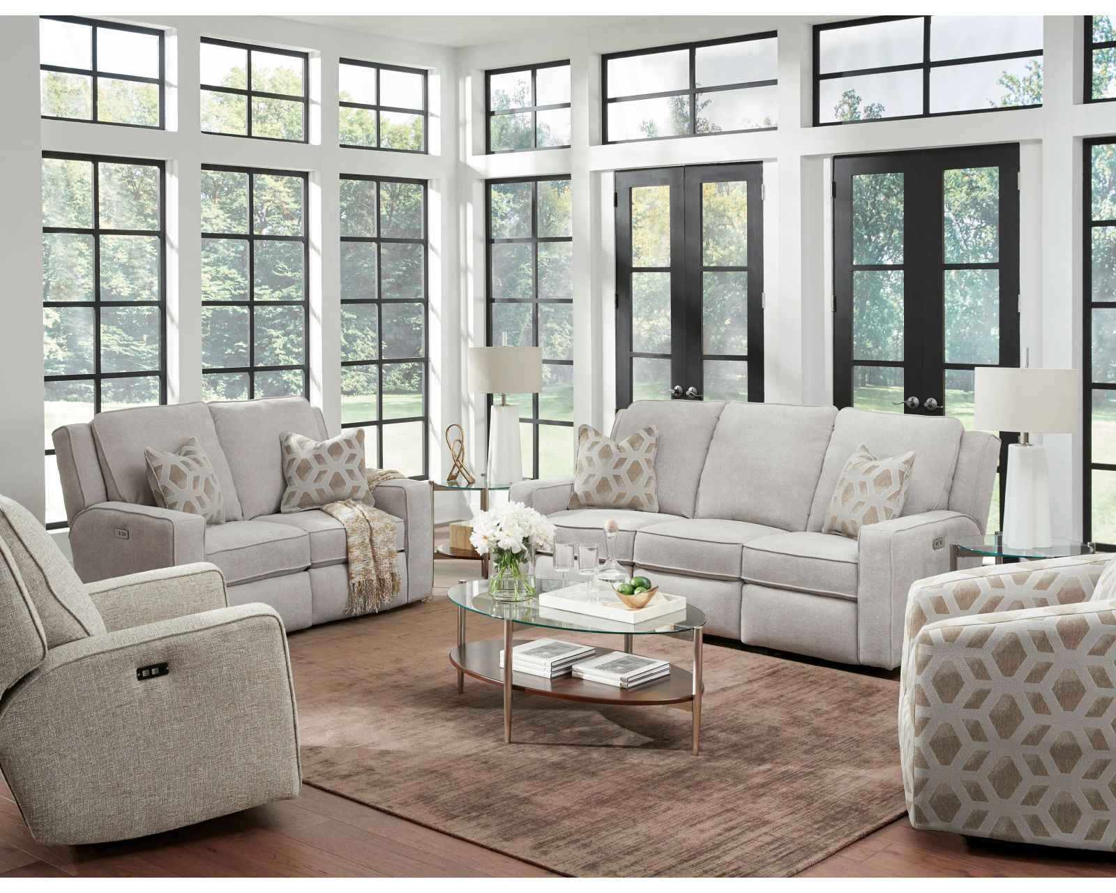 City Limits Wall Hugger or Rocker Recliner (+150 fabrics and leathers) - City Limits Double Reclining Sofa