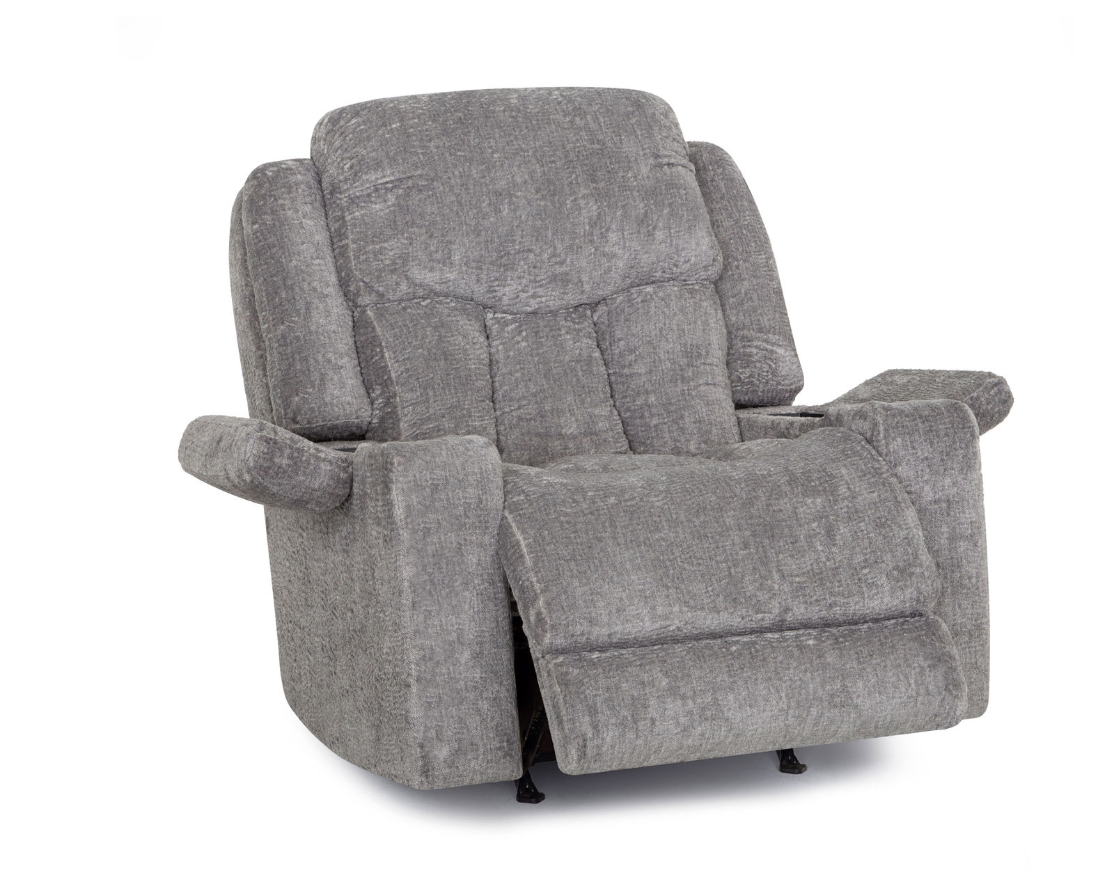 Denali 90" Power Reclining Sofa with Fold Down Table, Lights, USB, Wireless Charging, Dual Arm Storage, Massage, Cupholders & Drawer (+3 colors) - Dual Arm Storage with  wireless charging and storage