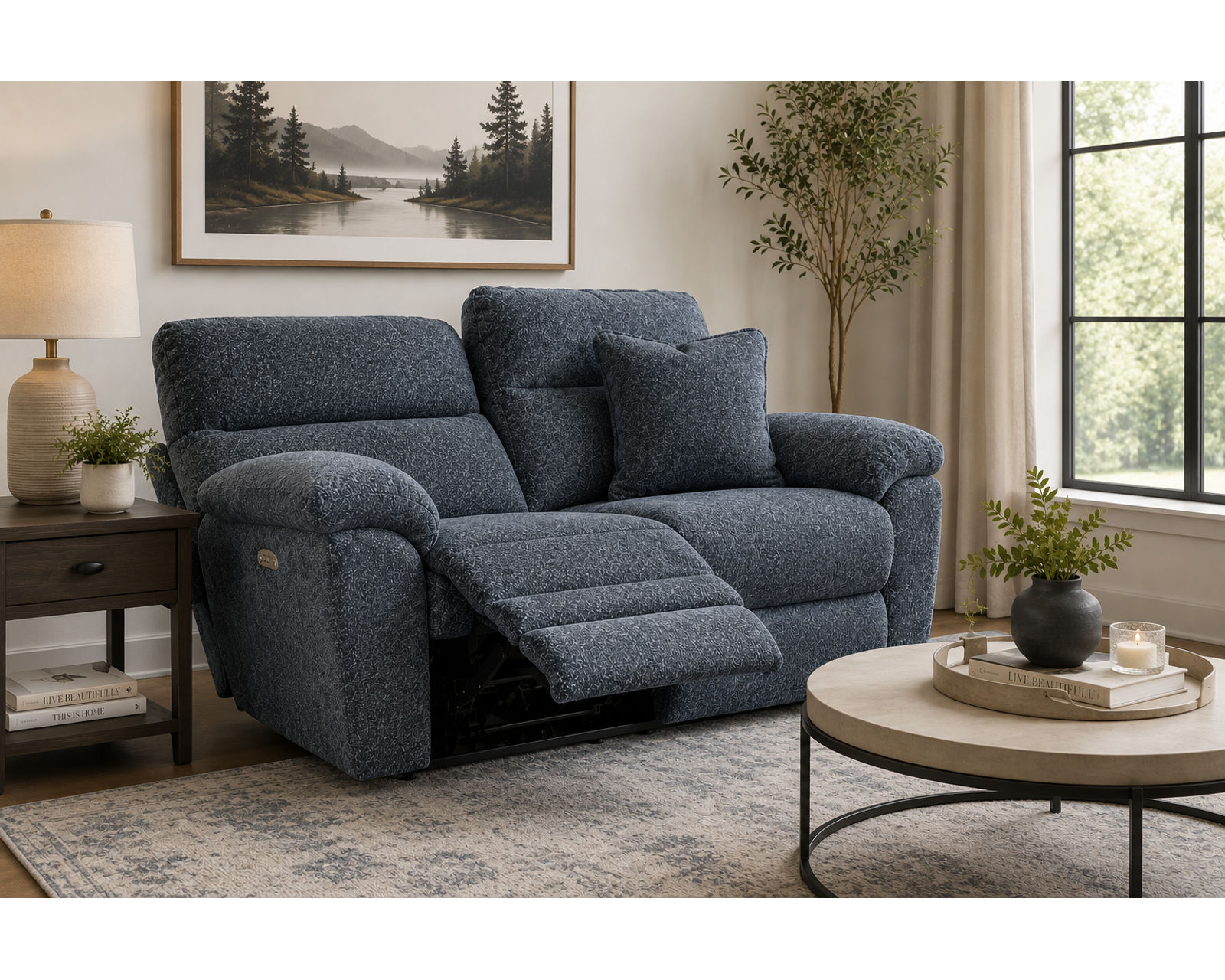 Paxon 90" Power Reclining Sofa with Power Headrests & Deep Seat Recline - 400 lb. per seat (includes pillows) - From Movie Night to Every Night—Comfort Lives Here.