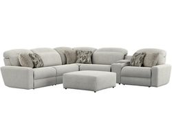 Terrence Modular Euro Styled Power Headrest Power Reclining Sectional (2 colors)