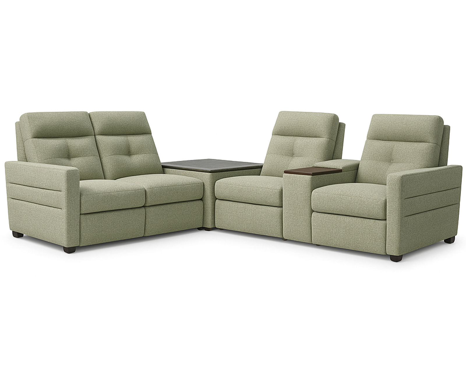 Reece 40109 Triple Power Reclining Sectional (+50 fabrics)