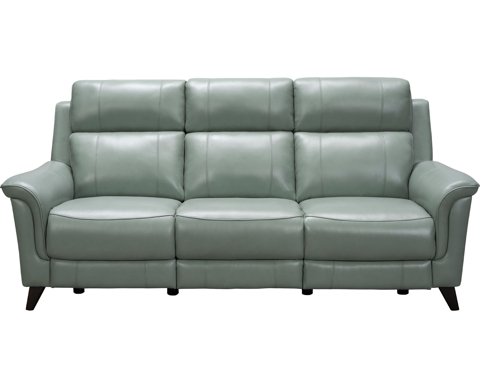 Kester 86" Leather Power Headrest Power Reclining Sofa (Mint) In stock - All leather everywhere your body touches