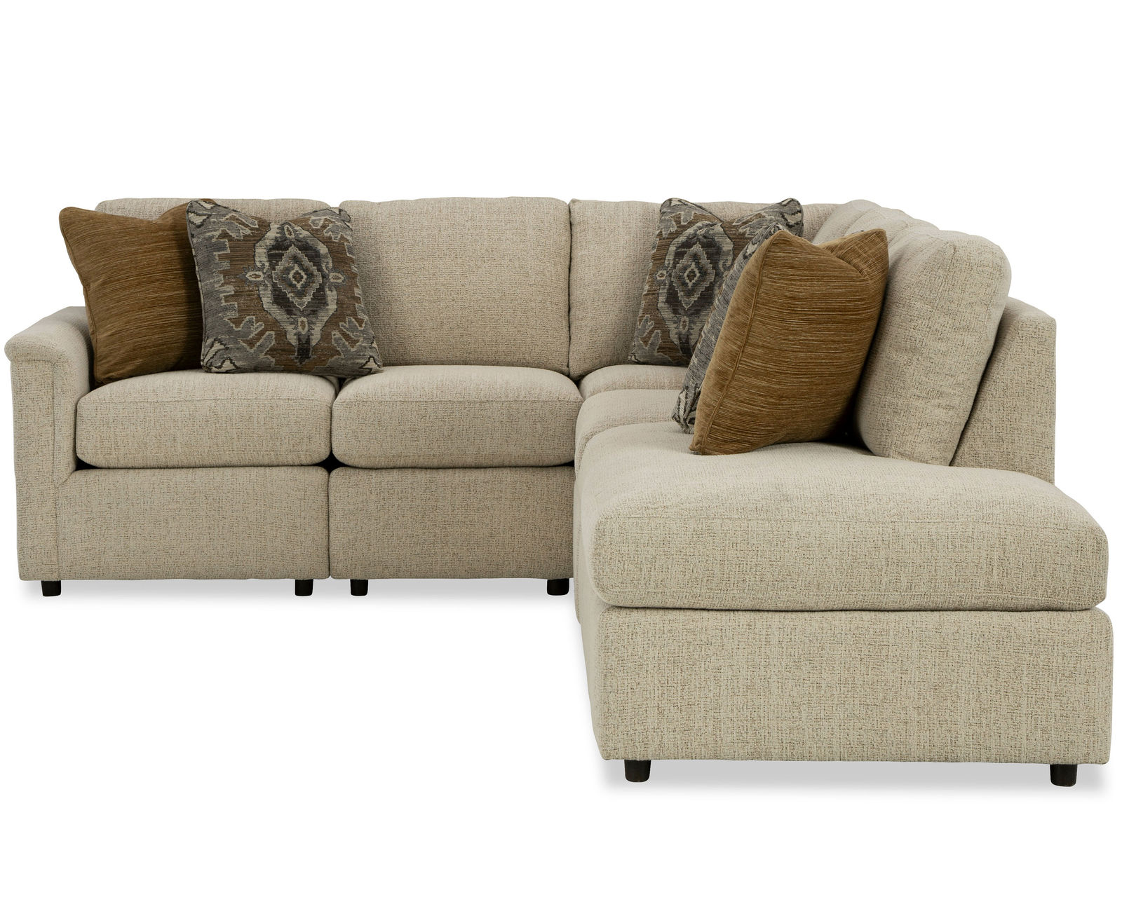 Alameda 7390 Stationary Sectional (+100 performance fabrics) - Layout I:  Five Piece Sectional 90" x 107"