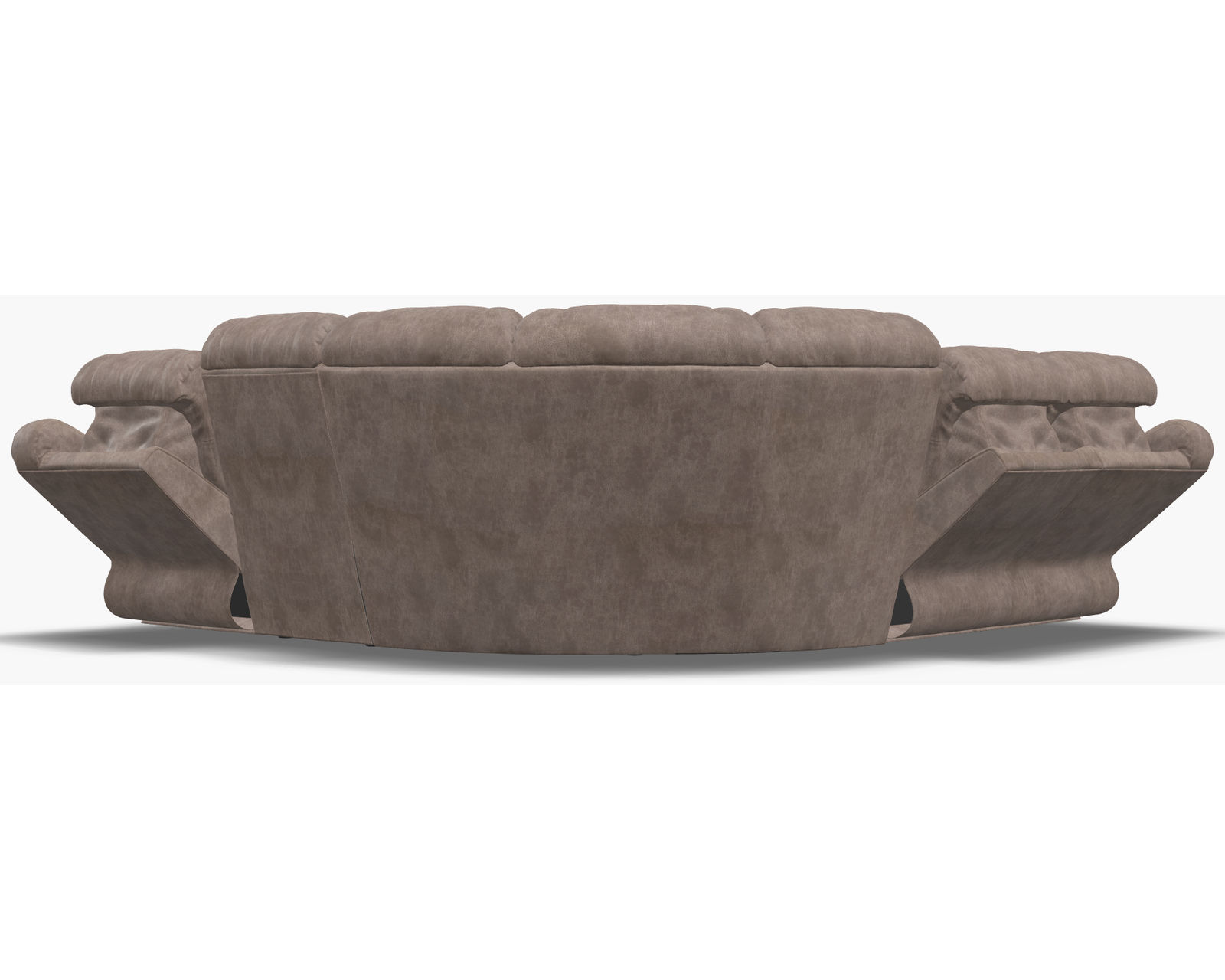 Leighton 41063 Power Headrest Power Reclining Sectional (+50 fabrics) - Layout C: Five Piece Sectional 110" x 110"
