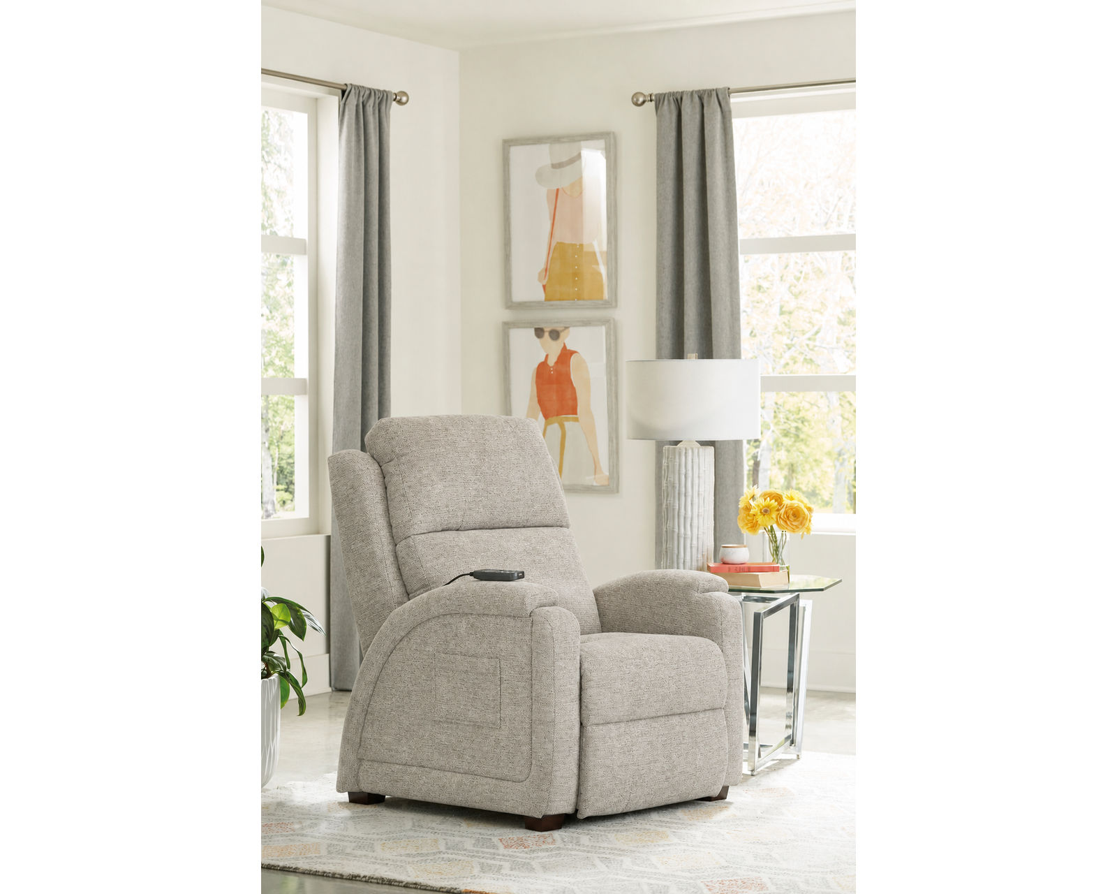 Nirvana Power Headrest Power Lay Flat Recliner with Lumbar, Dual Motor & Zero Gravity Advanced Wellness Comfort Therapeutic Massage & Nanobionic Performance Fabric (2 colors) - Turn Your Favorite Seat into a Personal Wellness Retreat.