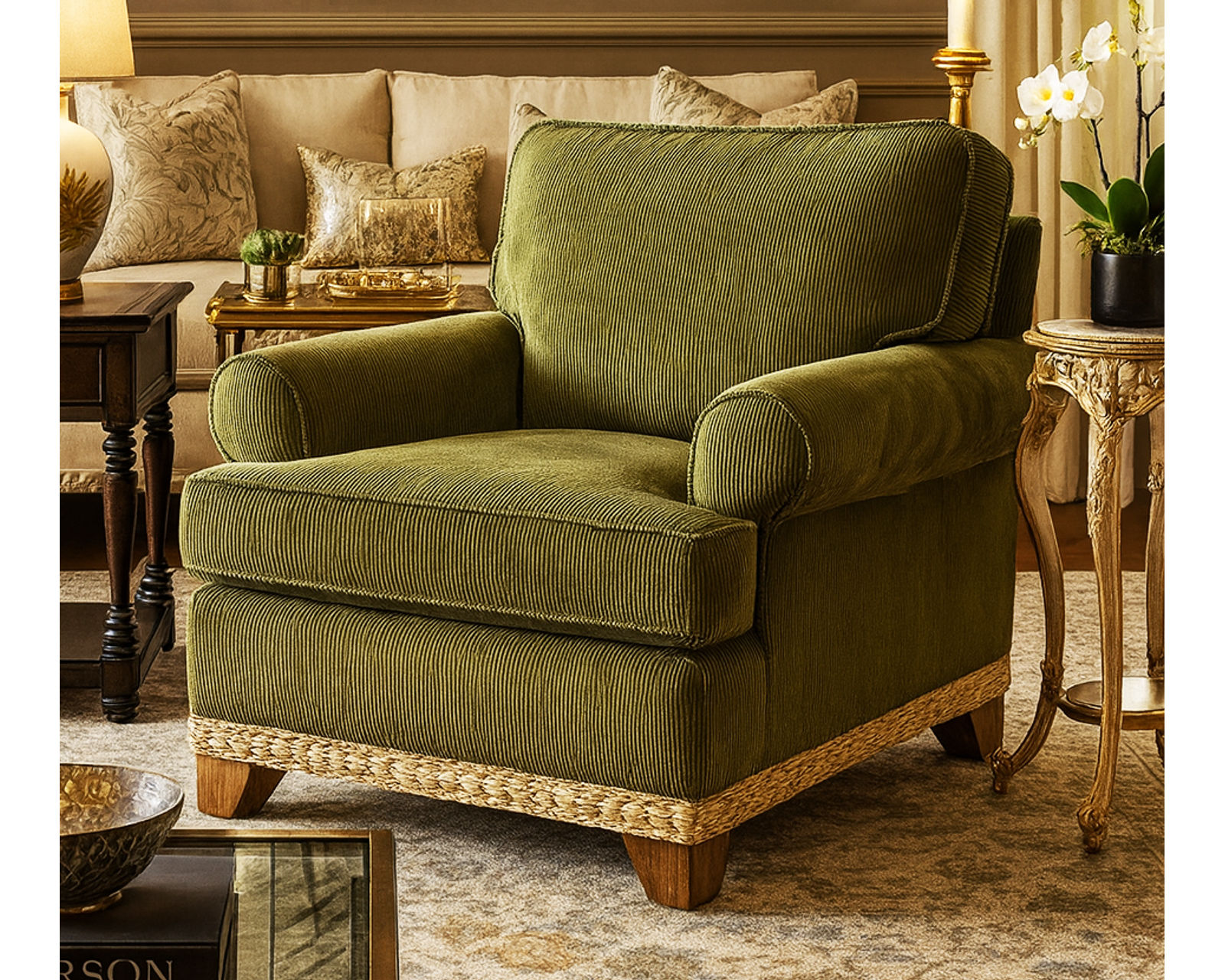 Fairwind Accent Chair (+ 69 fabrics) - Fairwind Rattan Chair