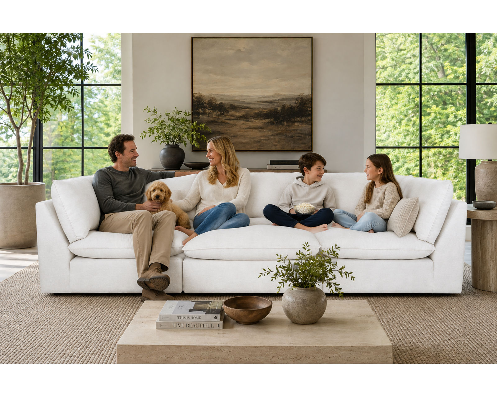 Boston 835 Modular Sectional (Elevated Style, Endless Possibilities) Performance Fabric - Designer Style Without the Designer Price.