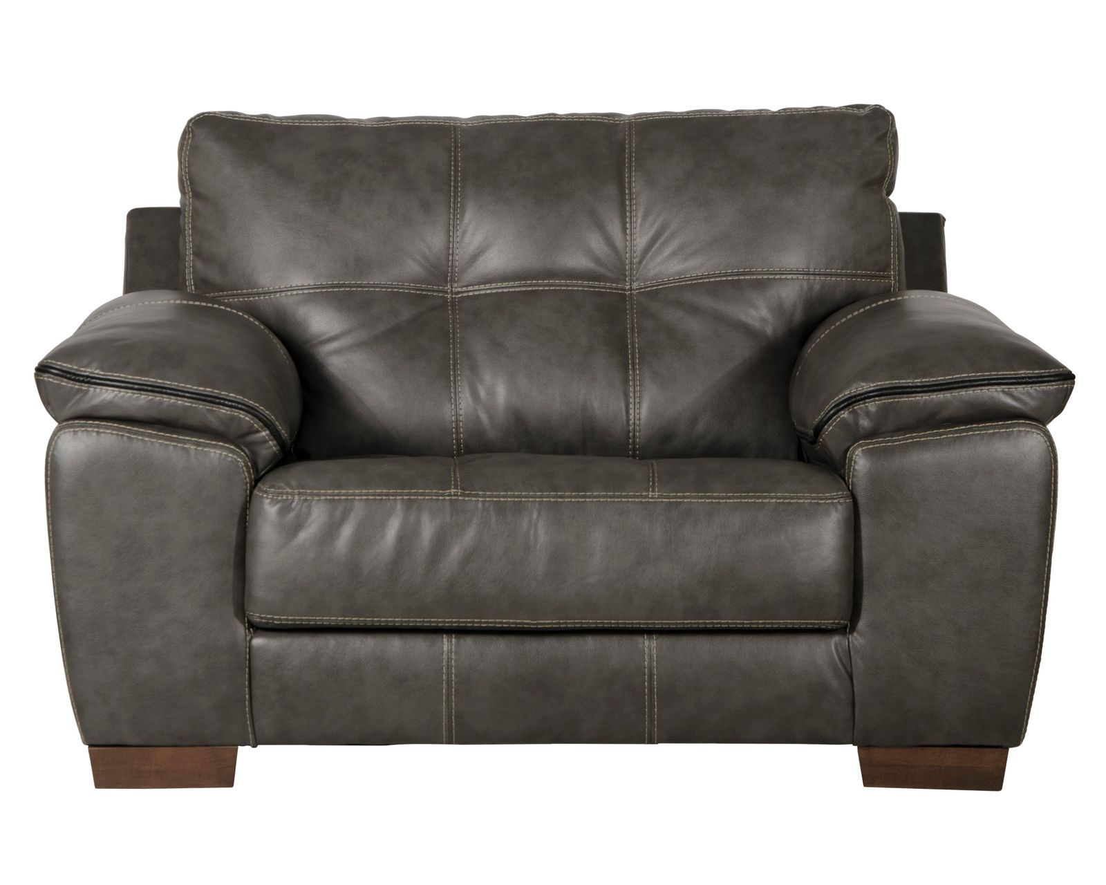 Hudson 97" Faux Leather Sofa (Includes Pillows) - 2 Colors