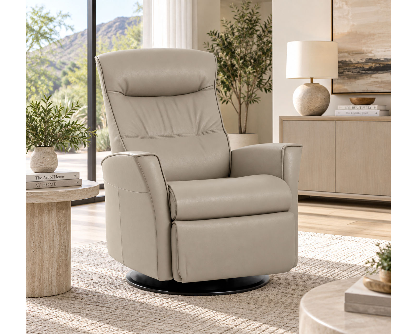 Crown Swivel Glider Relaxer Recliner (Scandinavian Comfort. Engineered Around You. In Stock - Cinder) - Scandinavian Comfort Without the Premium Price.