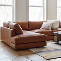 Stationary Leather Sectionals