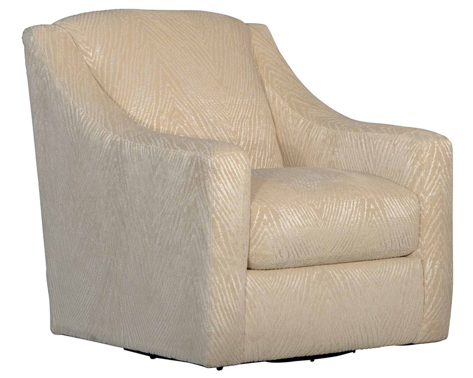 Lamar 90" Sofa (2 colors) includes pillows - Lamar Swivel Chair Shown in Fabric Cream