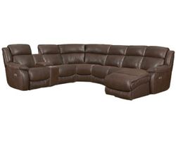 Sawyer Seven Piece Power Reclining Chaise Sectional (In stock)  116" x 158"