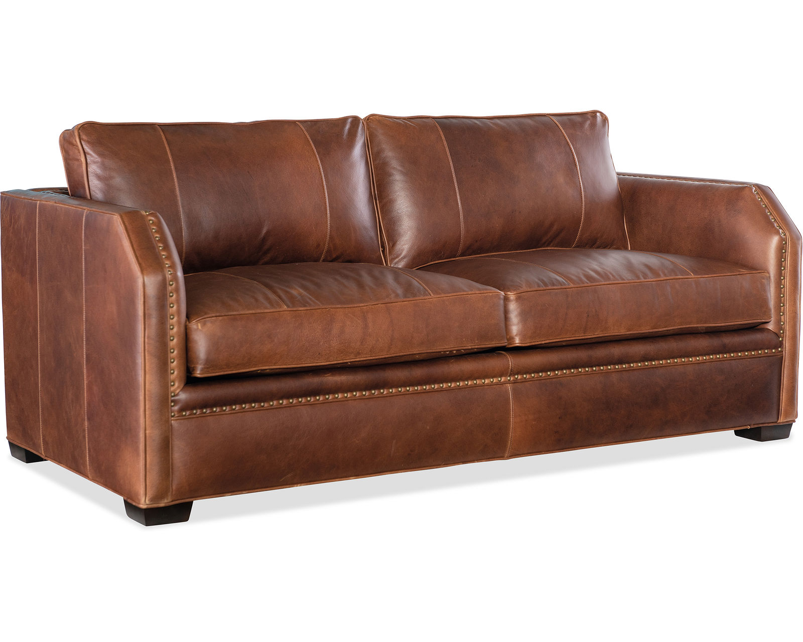 Bradington Young Sutton 641 Sofa (12 leathers) 8-Way Hand Tied - Sutton Stationary Sofa 8-Way Hand Tie
