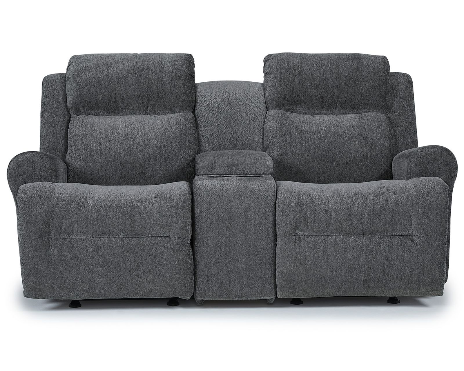 Brielle 74" Double Reclining Console Loveseat (+100 fabrics)
