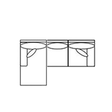 Layout A: Two Piece Sectional 68 x 86"