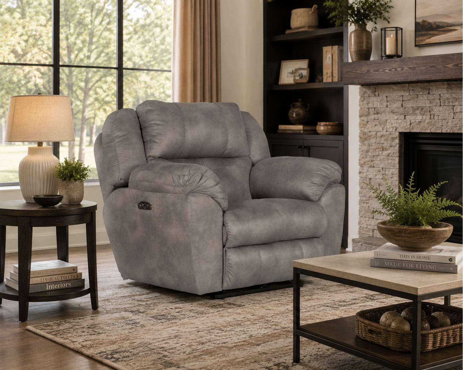 Ferrington 90" Lay Flay Power Headrest Reclining Sofa (2 colors)  - Engineered for Relaxation. Crafted for Life.