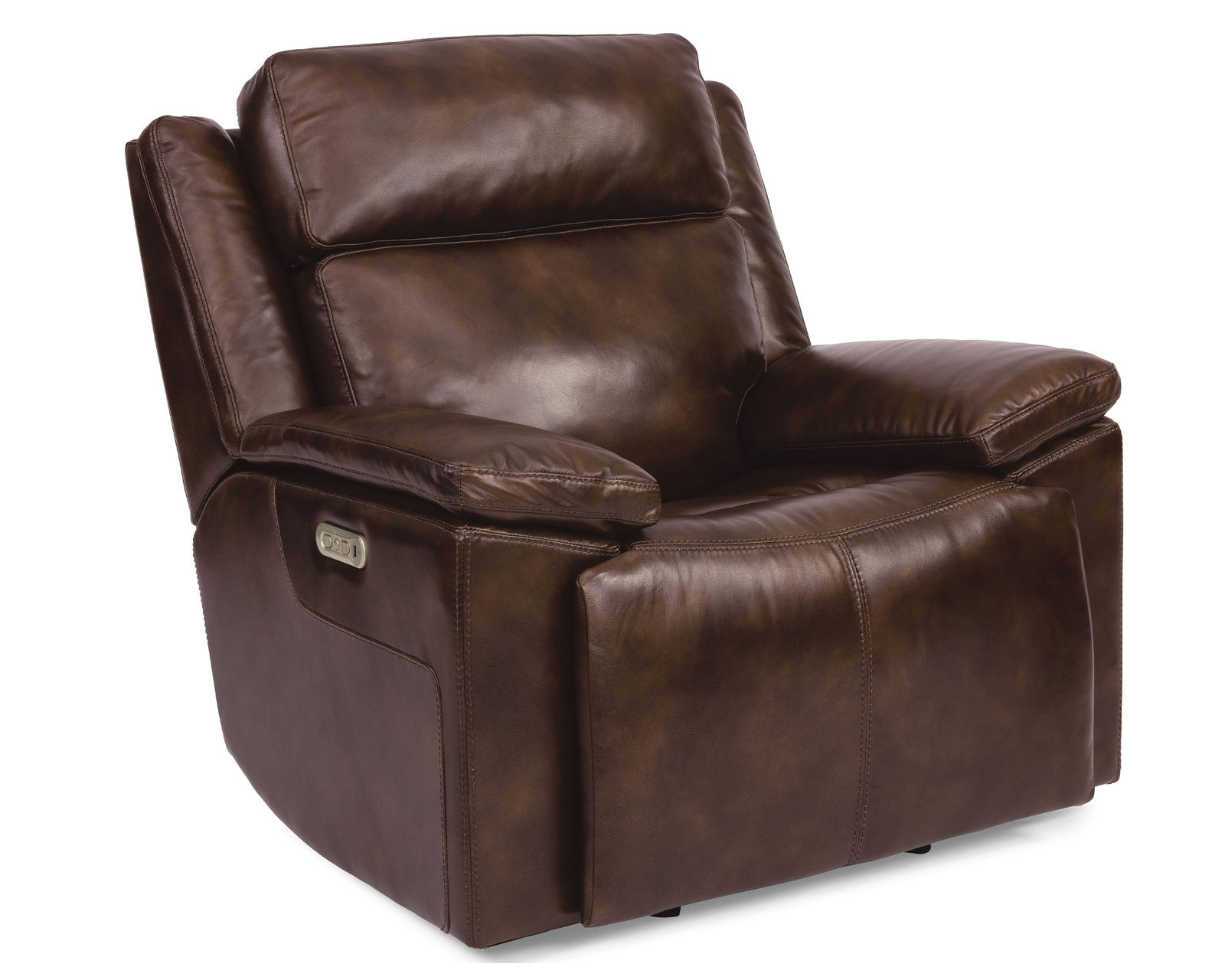 Chance Power Reclining Loveseat with Console and Power Headrests (2 colors) - Chance Power Gliding Recliner with Power Headrest in Leather 278-74