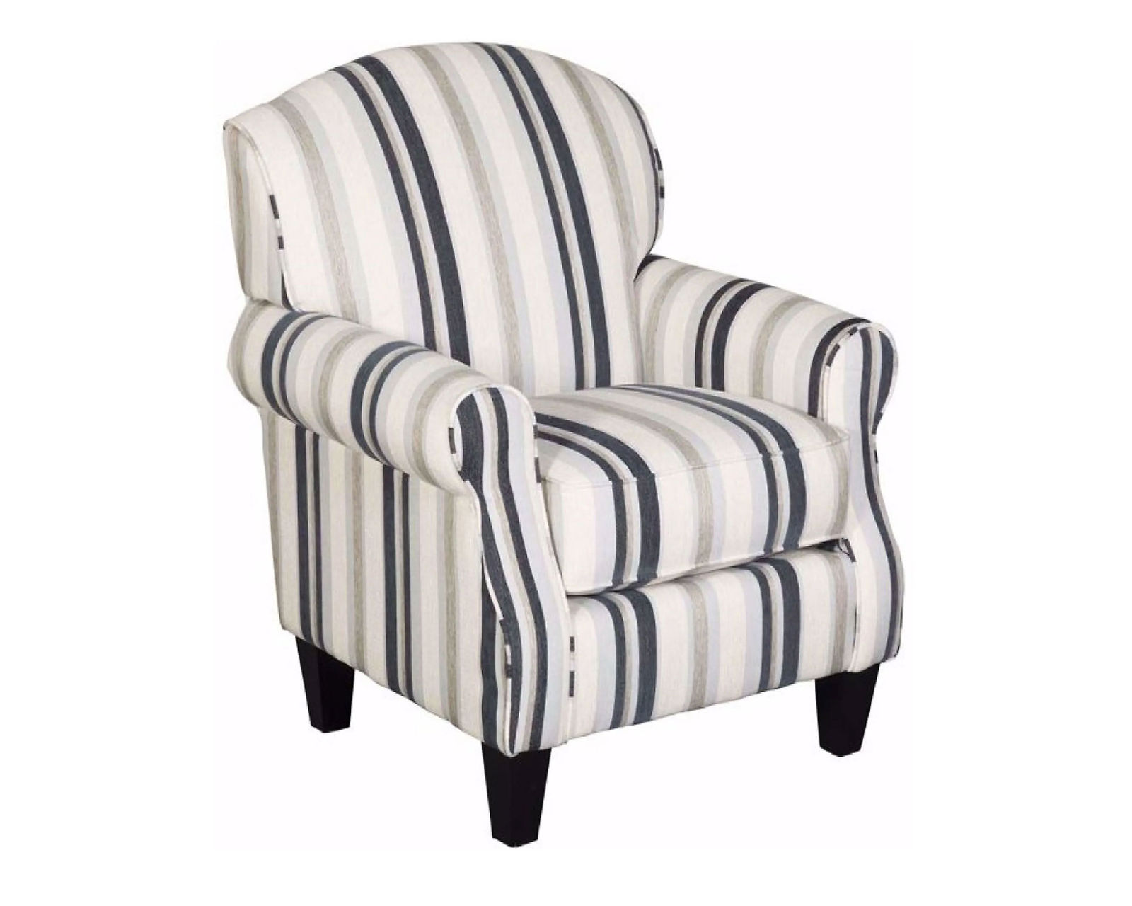Sweater Bone 91" Sofa (Includes Pillows - Performance Fabric) - 	Cecil Cobalt Accent Chair