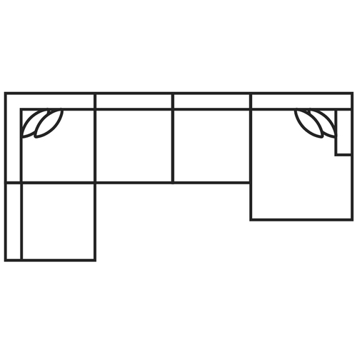 Layout F: Five Piece Sectional 86.5" x 181" x 67.5"
