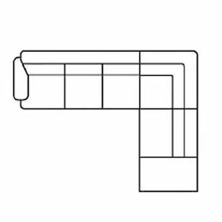 Layout G: Four Piece Sectional 135" x 99"