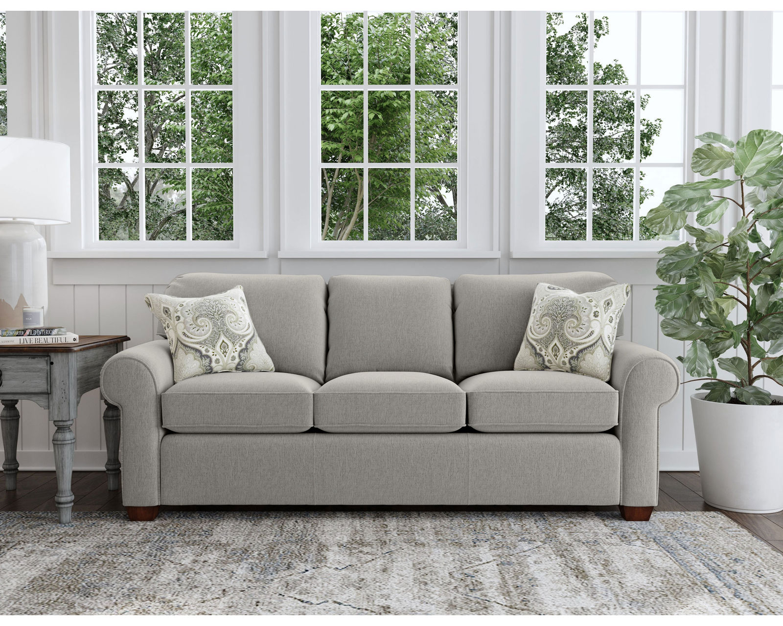 Thornton 5535 Sofa (100+ fabrics) 77" or 87" - Commercial quality furniture grade plywood frames