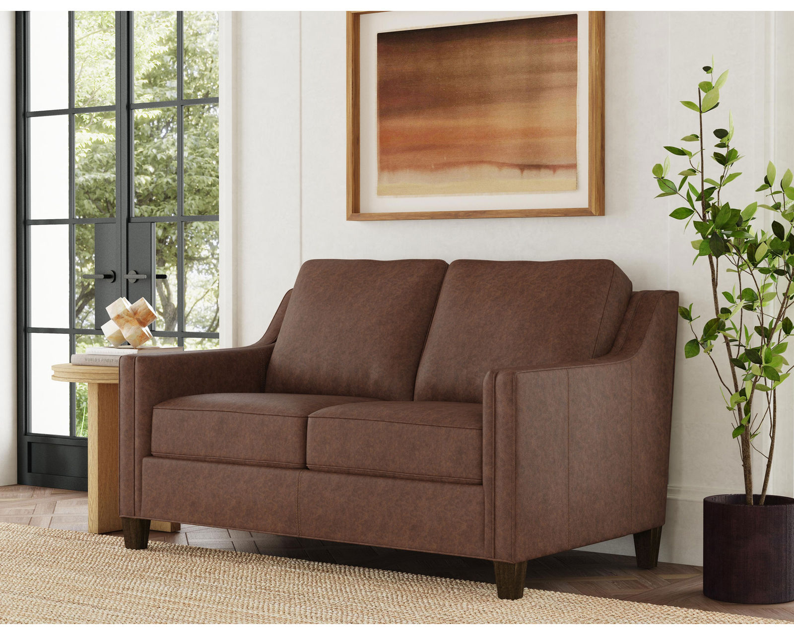 Finley 3010 Leather Chair Tailored Leather Elegance (+40 leathers) - Finley 60" Leather Loveseat