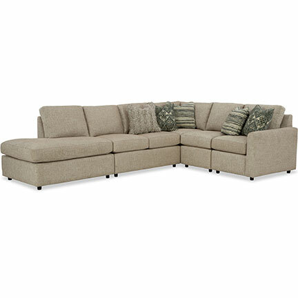 Layout J: Five Piece Sectional 131" x 91"