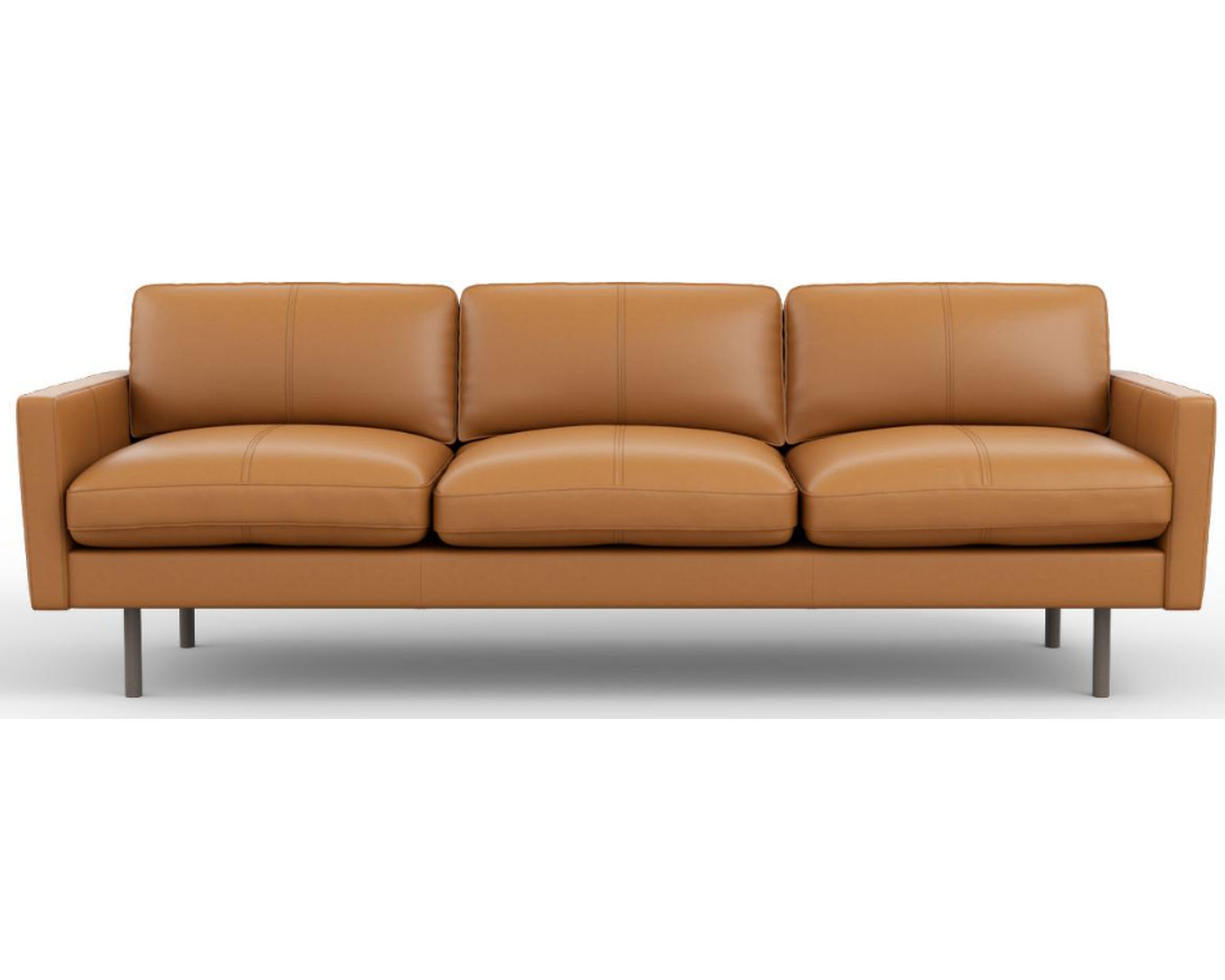 Villa 80" Leather Sofa (+20 leathers) - Vintage Cognac