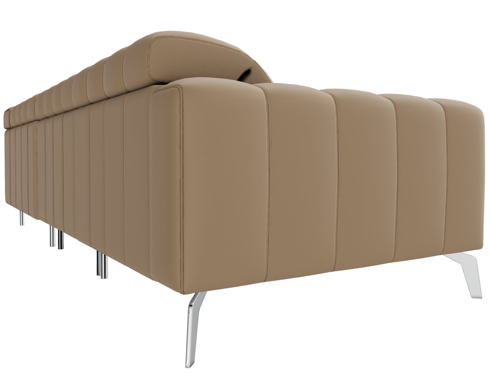Portento C142 Stationary Sectional (+50 leathers) - Layout C: Four Piece Sectional 117" x 97"
