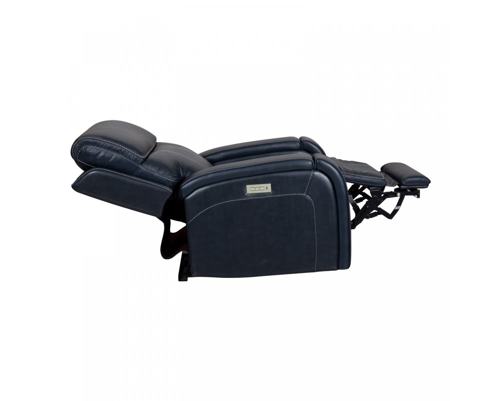 Glenwood 88" Leather Sofa w/Power Recline, Power Head Rests & Power Lumbar (Lay Flat) Ocean (In stock) - Glenwood Power Recliner w/Power Head Rest & Power Lumbar 