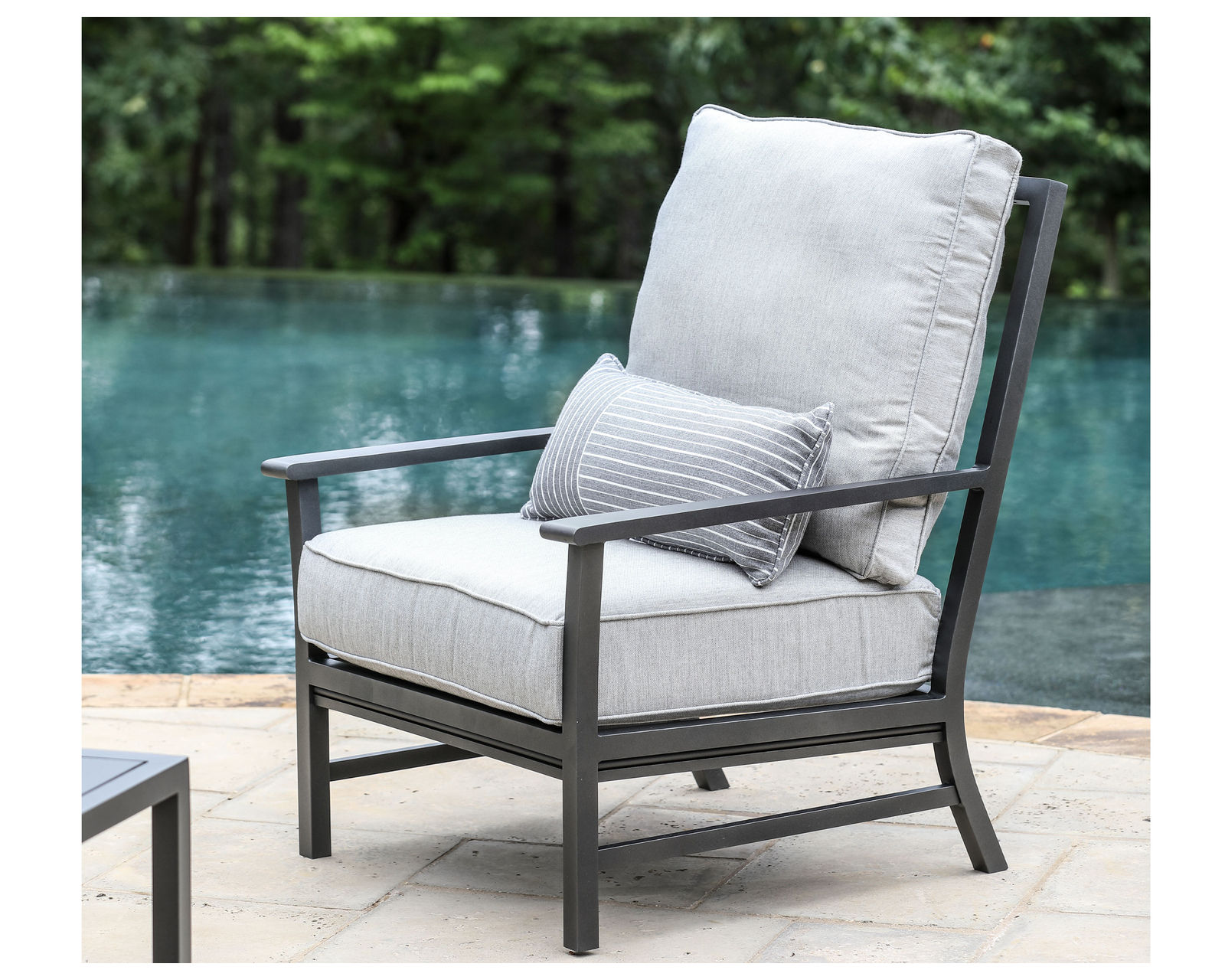 Montana Outdoor Lounge Chair (110 fabrics - 8 metal finishes) - Montana Outdoor Lounge Chair