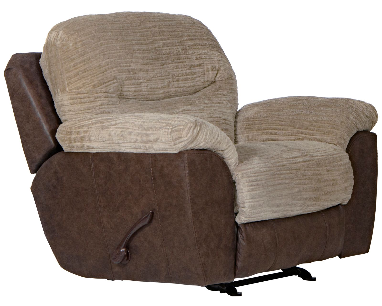 McMahon 96" Sofa with Drop Down Table (two tone polyester fabric)