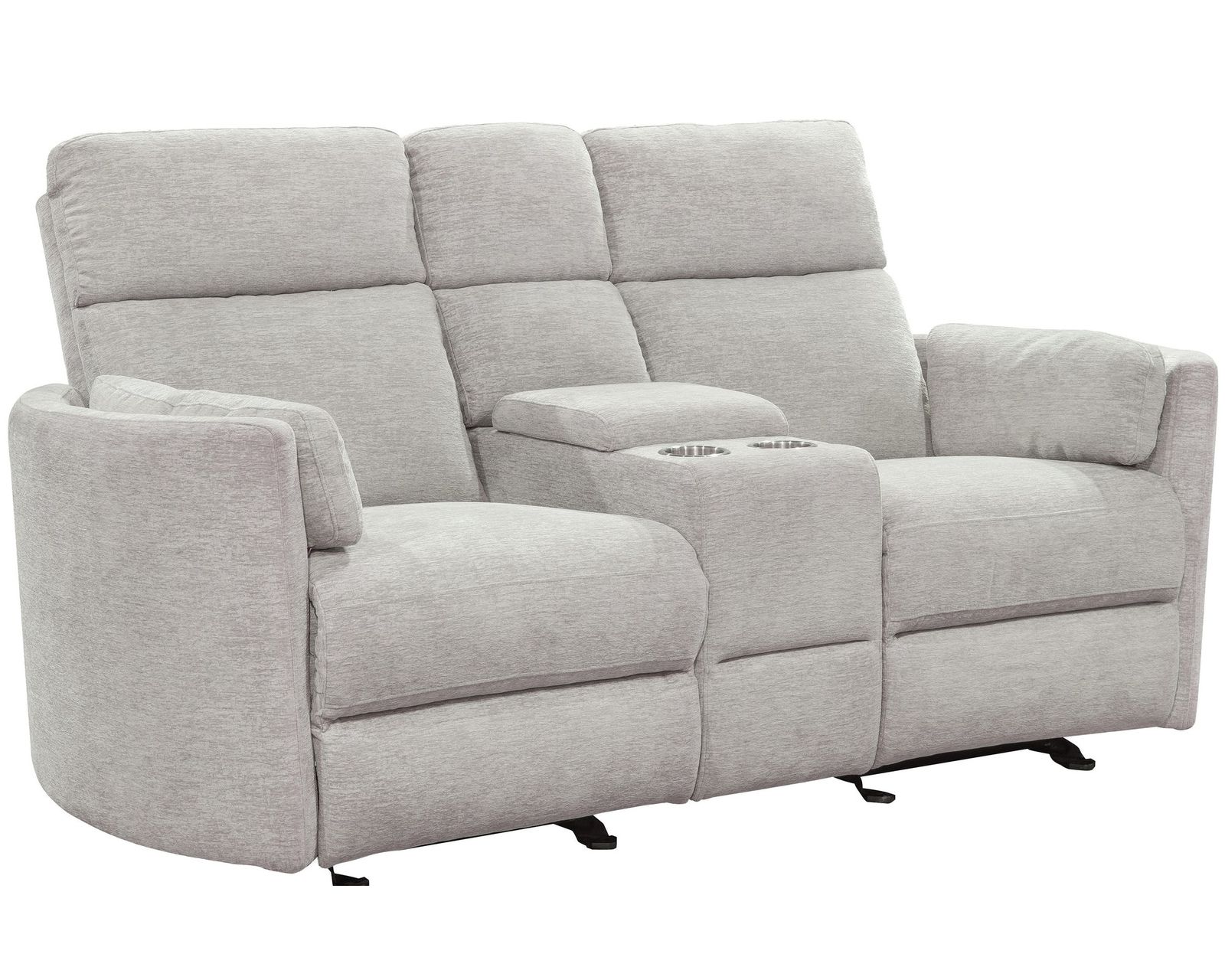 Radius 88" Power Reclining Sofa Mineral (In stock - Fast shipping) - Radius Mineral Power Reclining Glider Console Loveseat