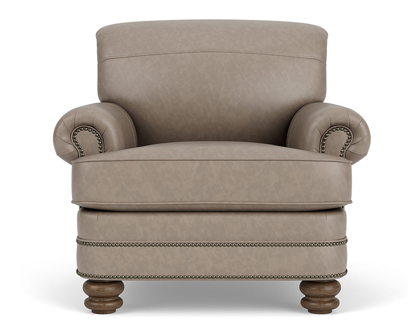 Bay Bridge 3790 Nailhead Sofa (+50 leathers) 85" - Bay Bridge Leather Nailhead Chair
