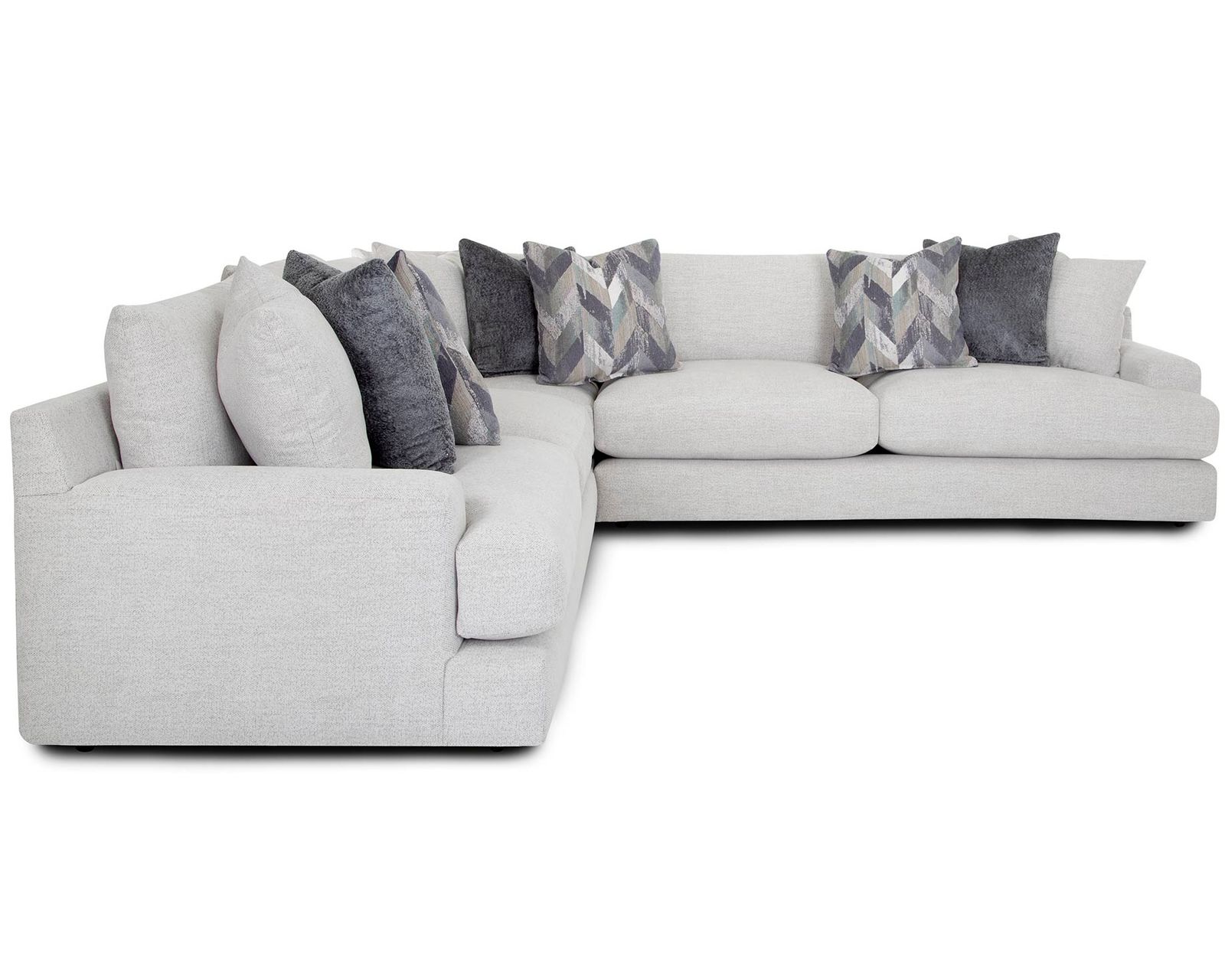 Alistair 961 Modular Sectional (Deep, Luxurious Comfort. Modular Versatility) - Layout C: Three Piece Sectional 132.5" x 132.5"